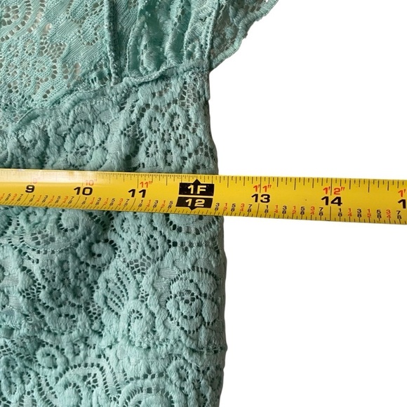 Free People Intimately Bralette Lace Crop Boho Floral Summer Army Green SZ PS - Picture 5 of 8